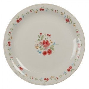Porcelánový dezertní talíř s květy Little Rose Collection – 20x2 cm