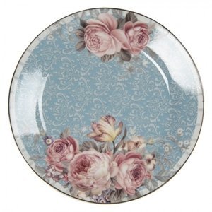 Porcelánový dezertní talířek  Peony Rosé – 18x2 cm