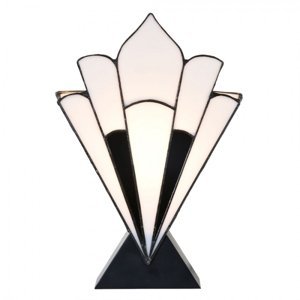 Stolní lampa Tiffany ve vějířovitém tvaru Lena – 21x10x32 cm