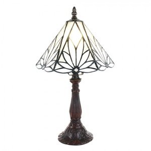 Nástěnná lampa Tiffany White, Brown 20*34 cm E14/max 1*25W – 20x34 cm