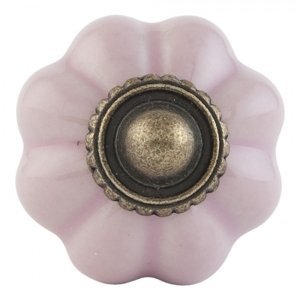 Keramická úchytka Candela růžová – 3 cm