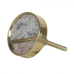 Zlatá kovová úchytka ve tvaru kolečka – 4 cm