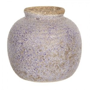 Retro váza s nádechem fialové a odřeninami – 8x8 cm