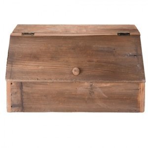 Dřevěná bedýnka s víkem – 40x21x22 cm