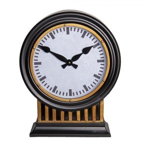 Kulaté stolní hodiny Clock – 37x13x45 cm