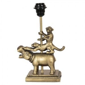 Zlatá stolní lampa v designu zvířat Les Animaux – 21x11x29 cm