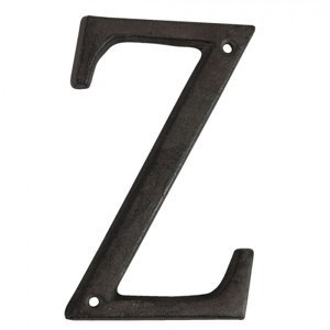 Nástěnné kovové písmeno Z – 8x1x13 cm
