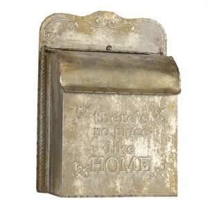Retro poštovní schránka Home s patinou – 25x12x35 cm