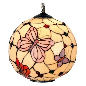 Závěsné svítidlo Tiffany Butterfly Garden – 30x30 cm