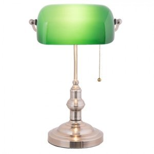 Stolní bankovní lampa GreenBank – 27x17x41 cm