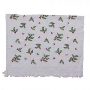 Kuchyňský froté ručník s cesmínou Holly Christmas – 40x66 cm