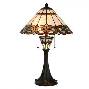 Stolní Tiffany lampa Bretzel – 40x61 cm