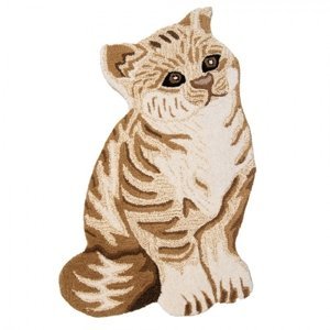 Koberec Cat Béžová, Hnědá 60x90x2 cm