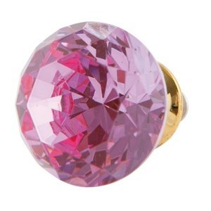 Úchytka tvar diamant růžová – 3x3 cm