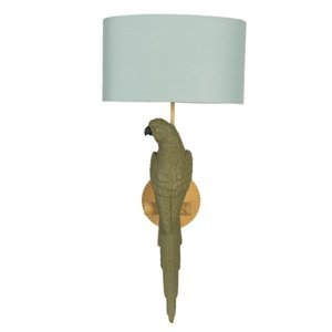 Barevná nástěnná lampa s papouškem Perroquet – 23x44 cm