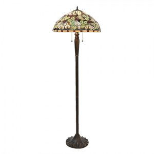 Stojací lampa Tiffany Larique -	Ø 51*157 cm – 51x157 cm