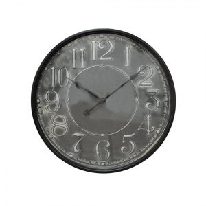 Nástěnné hodiny šedé 60*6 cm / 1*AA – 60x6 cm