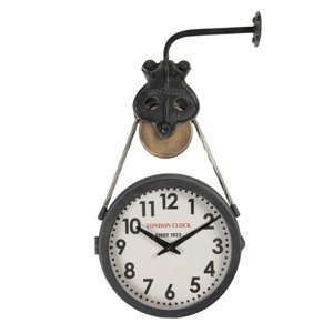 Vintage nástěnné závěsné hodiny London Clock – 34x9x52 cm