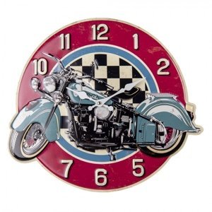 Nástěnné hodiny Motorbike – 44x3x39 cm