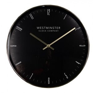 Zlato-černé nástěnné hodiny Minn – 51x4 cm