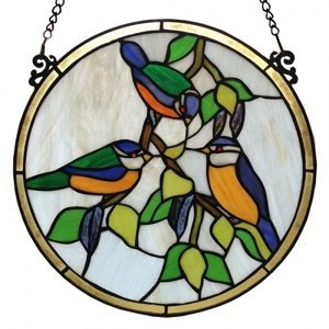 Tiffany panel Les oiseaux – 30x1 cm