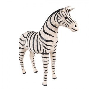 Dekorace Socha Zebra Černá, Bílá 46x13x44 cm – 46x13x44 cm