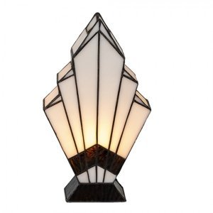 Béžová stolní lampa Tiffany Petrus – 17x6x30 cm