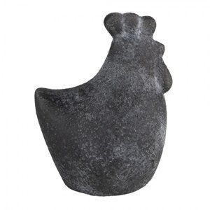 Granitová antik keramická dekorační slepička Granit – 9x6x11 cm