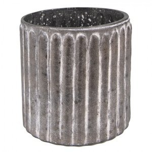 Skleněná čajová svíčka černá 10x10 cm – 10x10 cm