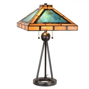 Stolní Tiffany lampa Lex – 61x61x73 cm