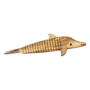 Dekorativní dřevěný delfín – 32x5x3 cm