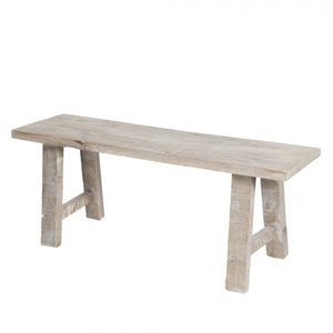 Dekorační stolička z neopracovaného dřeva – 48x13x28 cm