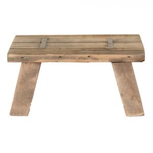Dřevěný dekorační antik stolík na rostliny – 25x13x13 cm