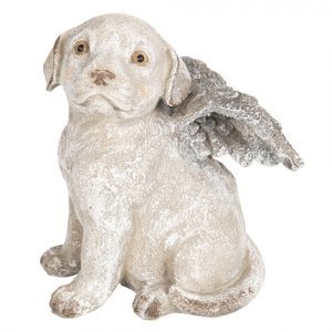 Dekorace pes s křídly – 16x13x20 cm