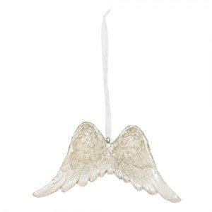 Závěsná dekorace andělská křídla – 12x2x9 cm