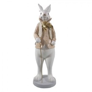 Velikonoční dekorační soška králíka – 17x15x53 cm
