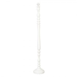 Bílá dřevěná základna White line na lampu – 22x135 cm