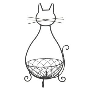 Kovový košík kočka – 31x25x55 cm