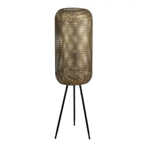 Zlatá kovová stolní lampa Thuur – 27x93 cm