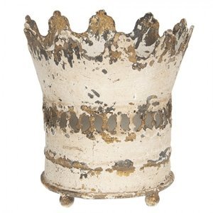 Kovový barevný  svícen na čajovou svíčku s patinou   Ø 14*15 cm – 14x15 cm