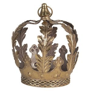 Dekorativní zlatá koruna – 22x25 cm