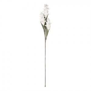 Bílá umělá květina s listy Rainger – 106 cm