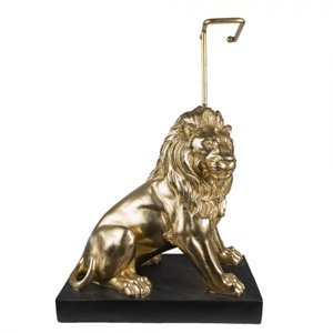 Stojan na toaletní papír se zlatým lvem Lion Gold – 40x23x58 cm