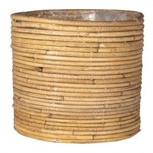 Oválný košík Abraham z bambusových tyček – 26x22 cm