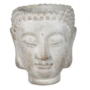 Květináč ve tvaru hlavy Buddhy L – 15x14x17 cm