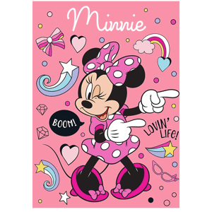 Dětská deka fleece  MINNIE 100x140cm Dětská deka microfleece MINNIE 100x140cm - 100x140 cm