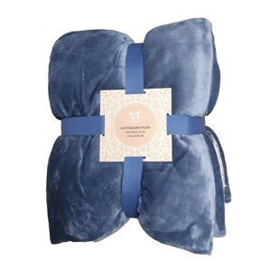 Hřejivá luxusní beránková deka modrá Hřejivá luxusní beránková deka modrá - 150 x 200 cm - Modrá