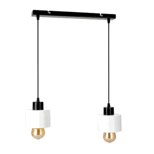 LED závěsná lampa Beam - 2xE27 - CUBE WHITE