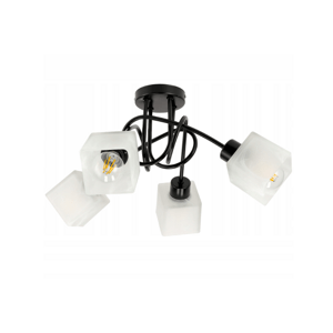 LED závěsná lampa LOFT - 4xE27 - CUBE WHITE