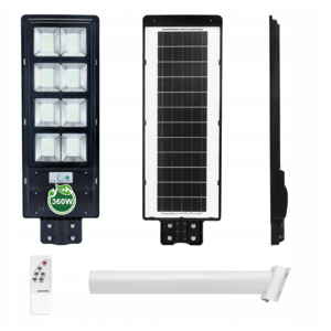 Pouliční solární lampa Lantern ID298 360W + držák a dálkové ovládání